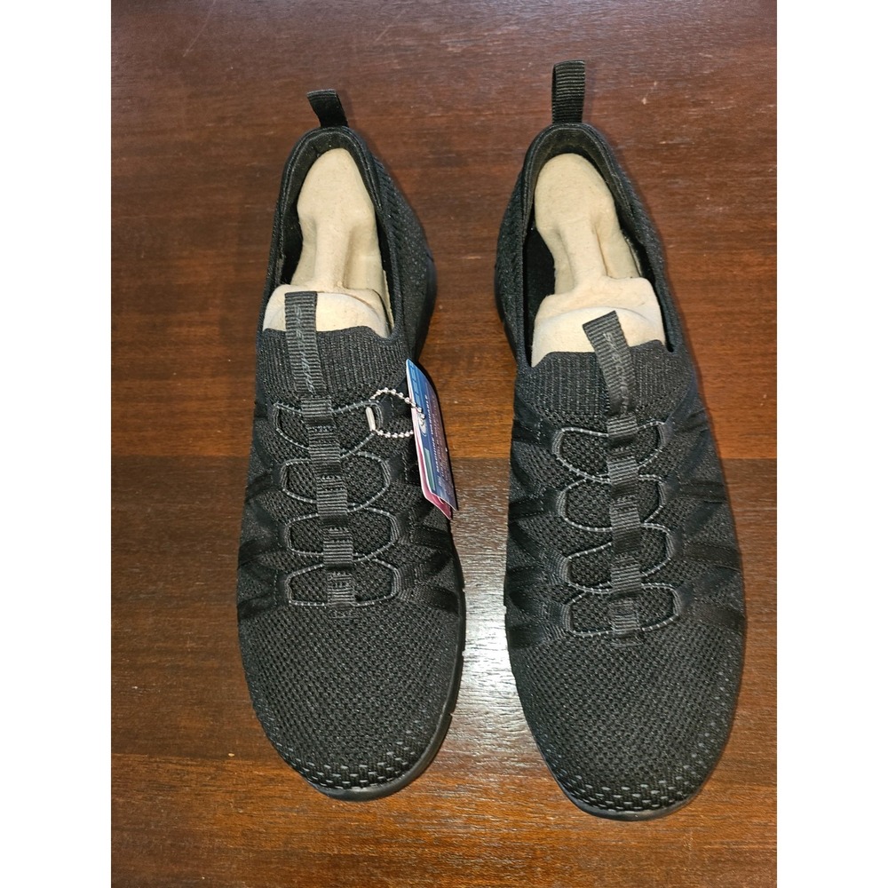 Skechers Gratis Stretch Fit Washable Knit Black Sneakers Chic Newness Size 7 - Picture 3 of 7